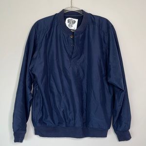 Wag golf navy blue windbreaker crew neck